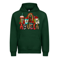 Forest Green lady of guadalupe abuela coffee cups Urban Hoodie - Jasminsmagicworld