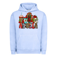 Pigment Grape Ice lady of guadalupe abuela coffee cups Urban Hoodie - Jasminsmagicworld