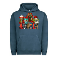 Pigment Midnight Navy lady of guadalupe abuela coffee cups Urban Hoodie - Jasminsmagicworld