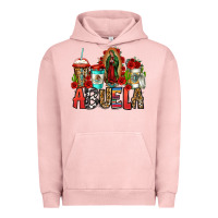 Pigment Salmon lady of guadalupe abuela coffee cups Urban Hoodie - Jasminsmagicworld