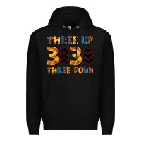 Black three up three down softball Premium Hoodie - AdoDesignShop