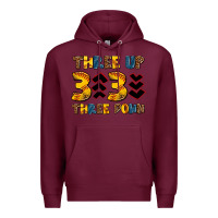 Burgundy three up three down softball Premium Hoodie - AdoDesignShop