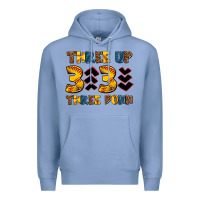 Colony Blue three up three down softball Premium Hoodie - AdoDesignShop