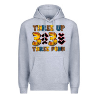 Heather Grey three up three down softball Premium Hoodie - AdoDesignShop