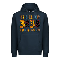 Navy three up three down softball Premium Hoodie - AdoDesignShop
