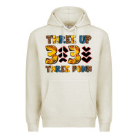 Oatmeal Heather three up three down softball Premium Hoodie - AdoDesignShop