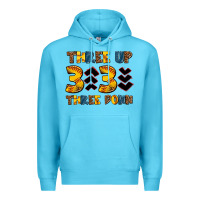 Ocean Blue three up three down softball Premium Hoodie - AdoDesignShop