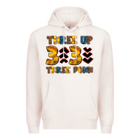 Pale Pink three up three down softball Premium Hoodie - AdoDesignShop