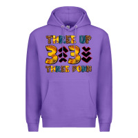 Purple three up three down softball Premium Hoodie - AdoDesignShop
