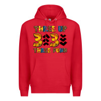 Red three up three down softball Premium Hoodie - AdoDesignShop