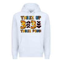 White three up three down softball Premium Hoodie - AdoDesignShop