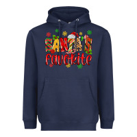 Navy santa's favorite Heavyweight Hoodie - MaliasSmallBusiness