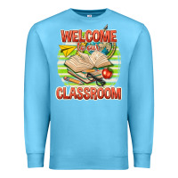 Ocean Blue welcome to our classroom Premium Sweatshirt - texasbilliewilder