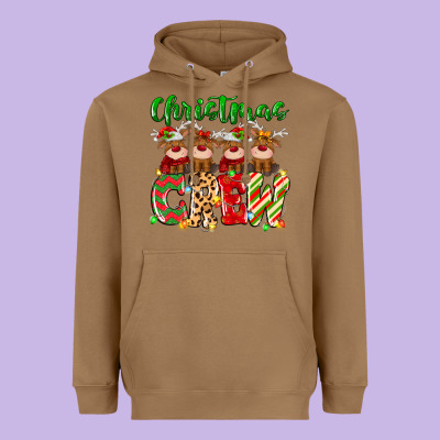 Heavyweight Hoodie christmas crew  deer