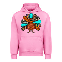 Fuchsia Pink Thanksgiving Turkey Urban Hoodie - JahusDesignShop