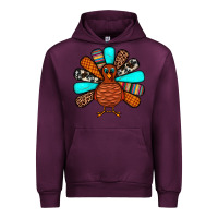 Mauve Wine Thanksgiving Turkey Urban Hoodie - JahusDesignShop