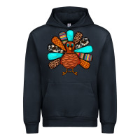 Navy Thanksgiving Turkey Urban Hoodie - JahusDesignShop