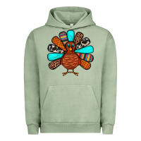 Pigment Oil Green Thanksgiving Turkey Urban Hoodie - JahusDesignShop