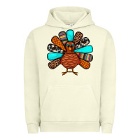 Pigment Pistachio Thanksgiving Turkey Urban Hoodie - JahusDesignShop