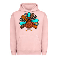 Pigment Salmon Thanksgiving Turkey Urban Hoodie - JahusDesignShop