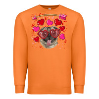 Carrot valentine's day  pug Premium Sweatshirt - RanaPortraitStore