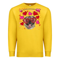 Lemon valentine's day  pug Premium Sweatshirt - RanaPortraitStore