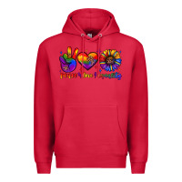 Cardinal peace love equality Premium Hoodie - JahusDesignShop