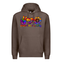 Coffee peace love equality Premium Hoodie - JahusDesignShop