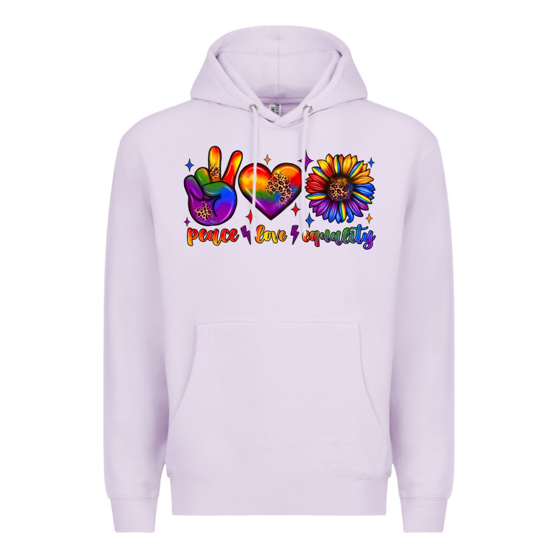 Peace Love Equality Premium Hoodie by JahusDesignShop | Teevron
