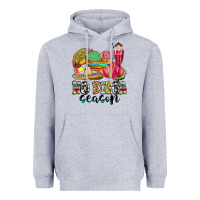 Heather Grey no dieta season Heavyweight Hoodie - MaliasSmallBusiness