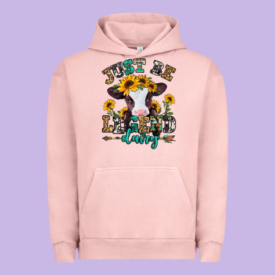 Just Be Legend Dairy Heifer Urban Hoodie Designed By Jasminsmagicworld