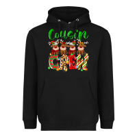 Black cousin crew christmas deer Heavyweight Hoodie - MaliasSmallBusiness