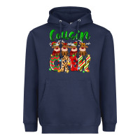 Navy cousin crew christmas deer Heavyweight Hoodie - MaliasSmallBusiness