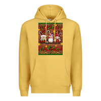 Antique Gold christmas gnomes Premium Hoodie - Artiststas