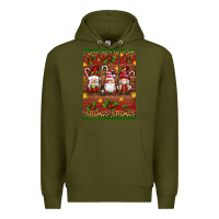 Army Green christmas gnomes Premium Hoodie - Artiststas