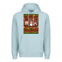 Blue Mist christmas gnomes Premium Hoodie - Artiststas
