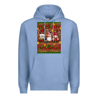 Colony Blue christmas gnomes Premium Hoodie - Artiststas