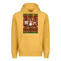 Mustard christmas gnomes Premium Hoodie - Artiststas