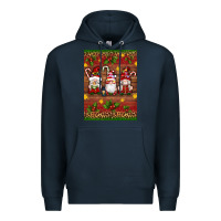Navy christmas gnomes Premium Hoodie - Artiststas