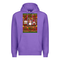 Purple christmas gnomes Premium Hoodie - Artiststas