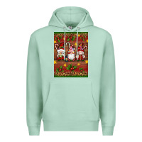 Seafoam christmas gnomes Premium Hoodie - Artiststas