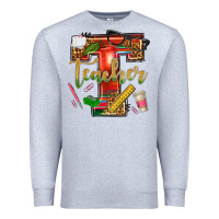 Heather Grey western teacher Premium Sweatshirt - texasbilliewilder