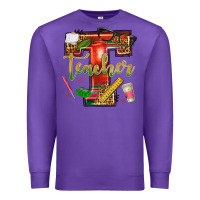 Purple western teacher Premium Sweatshirt - texasbilliewilder