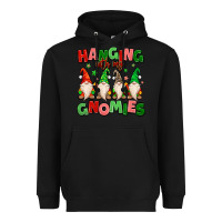 Black hanging with my gnomies Heavyweight Hoodie - MaliasSmallBusiness