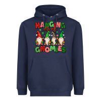Navy hanging with my gnomies Heavyweight Hoodie - MaliasSmallBusiness