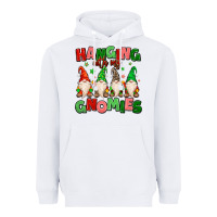 White hanging with my gnomies Heavyweight Hoodie - MaliasSmallBusiness