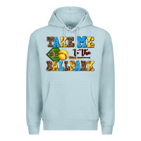 Blue Mist take me to the ballpark softball Premium Hoodie - AdoDesignShop