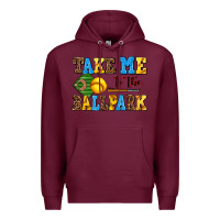 Burgundy take me to the ballpark softball Premium Hoodie - AdoDesignShop