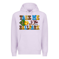 Lilac take me to the ballpark softball Premium Hoodie - AdoDesignShop