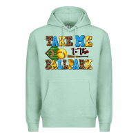 Seafoam take me to the ballpark softball Premium Hoodie - AdoDesignShop